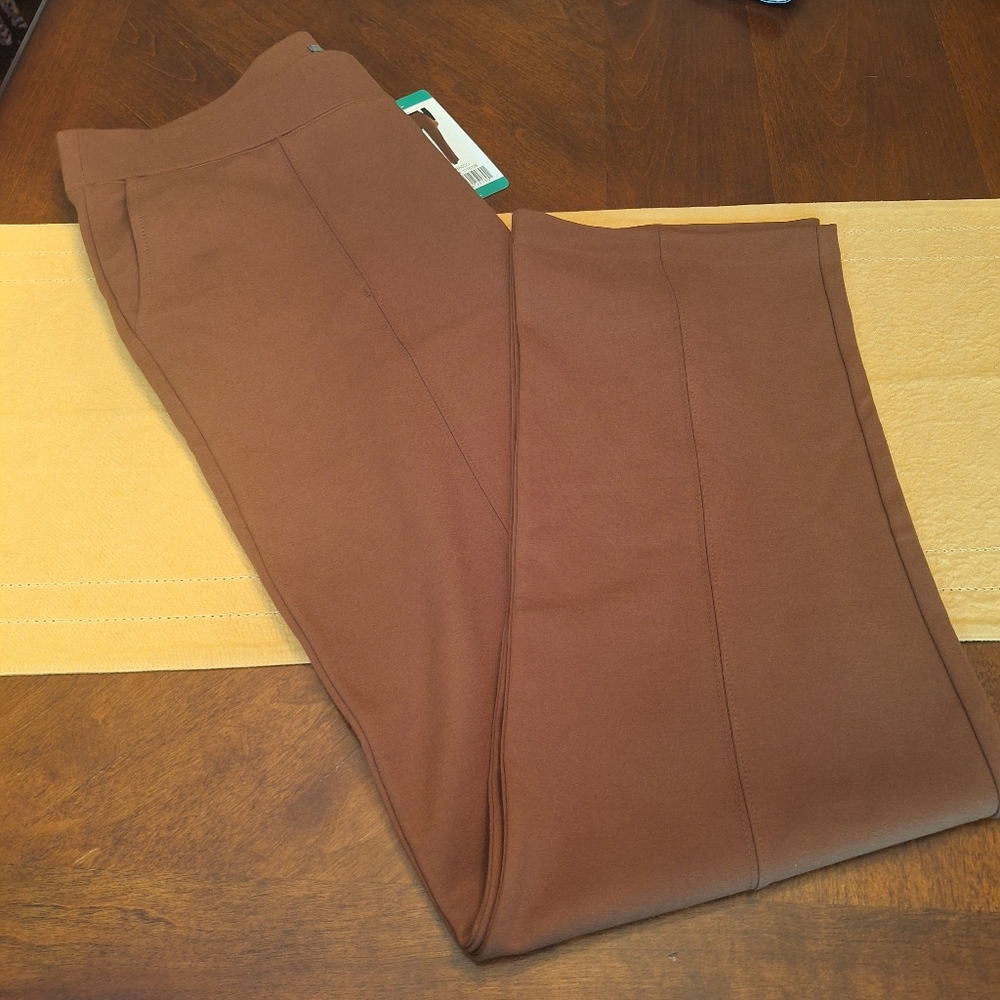 Women's Tan Stretch Pull On Casual Trousers XL - Picture 2 of 15